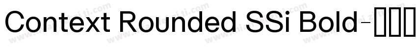 Context Rounded SSi Bold字体转换